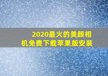 2020最火的美颜相机免费下载苹果版安装