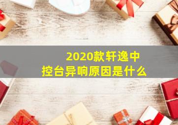 2020款轩逸中控台异响原因是什么