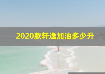 2020款轩逸加油多少升