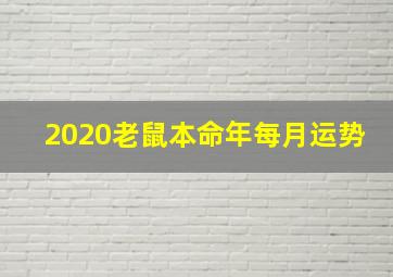 2020老鼠本命年每月运势