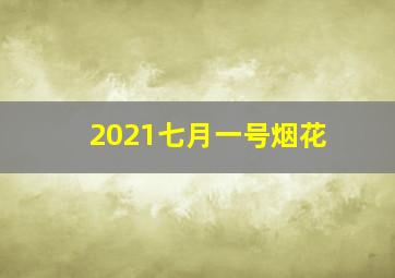 2021七月一号烟花