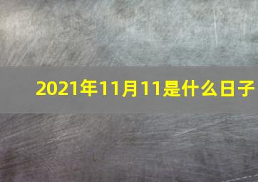 2021年11月11是什么日子