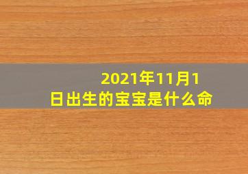 2021年11月1日出生的宝宝是什么命