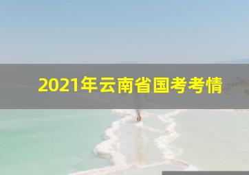 2021年云南省国考考情