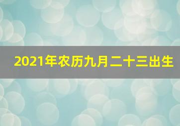 2021年农历九月二十三出生