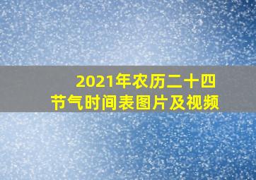 2021年农历二十四节气时间表图片及视频