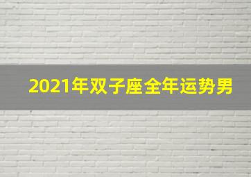 2021年双子座全年运势男