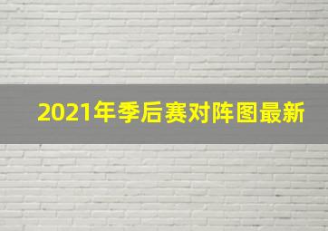 2021年季后赛对阵图最新