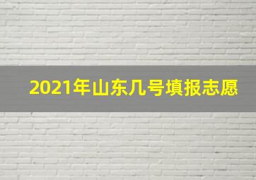 2021年山东几号填报志愿