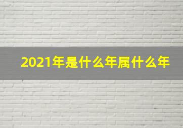 2021年是什么年属什么年