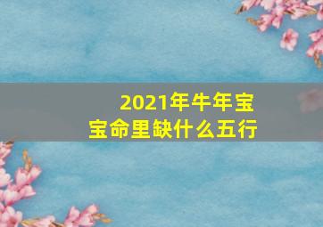 2021年牛年宝宝命里缺什么五行