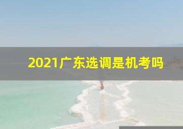 2021广东选调是机考吗