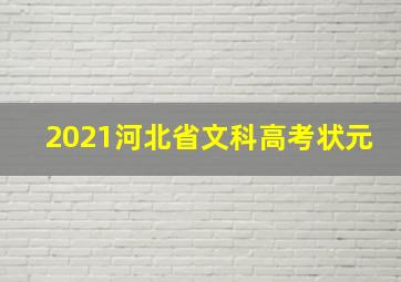 2021河北省文科高考状元