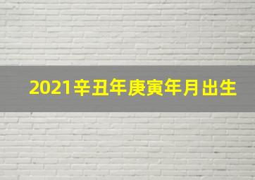 2021辛丑年庚寅年月出生