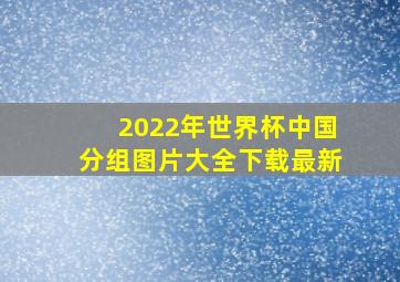 2022年世界杯中国分组图片大全下载最新