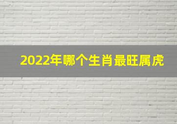 2022年哪个生肖最旺属虎