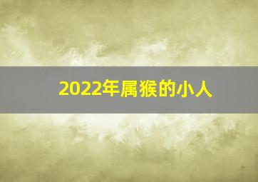 2022年属猴的小人