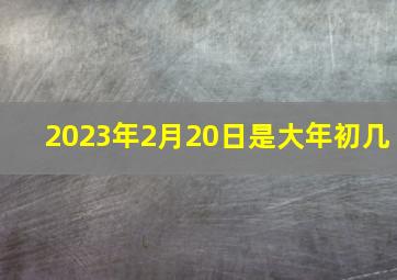 2023年2月20日是大年初几