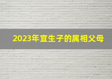 2023年宜生子的属相父母