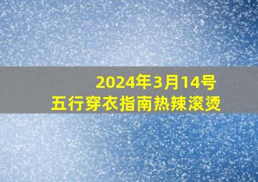 2024年3月14号五行穿衣指南热辣滚烫