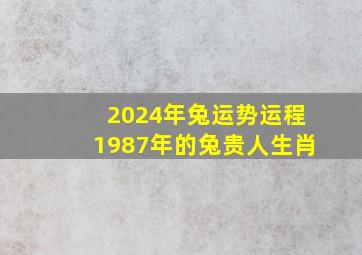 2024年兔运势运程1987年的兔贵人生肖