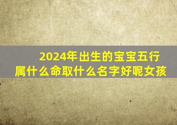 2024年出生的宝宝五行属什么命取什么名字好呢女孩