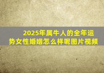 2025年属牛人的全年运势女性婚姻怎么样呢图片视频