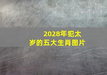 2028年犯太岁的五大生肖图片