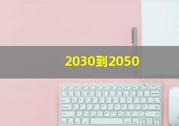 2030到2050