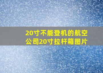 20寸不能登机的航空公司20寸拉杆箱图片