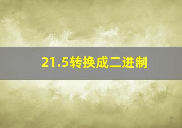 21.5转换成二进制