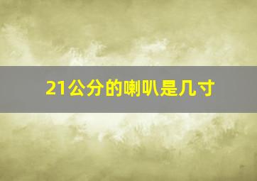 21公分的喇叭是几寸