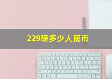 229磅多少人民币