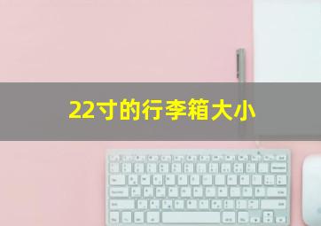 22寸的行李箱大小