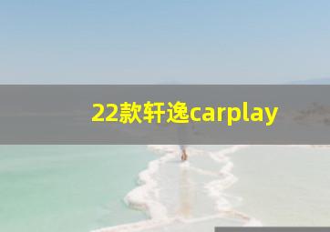 22款轩逸carplay