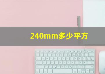 240mm多少平方