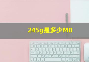 245g是多少MB