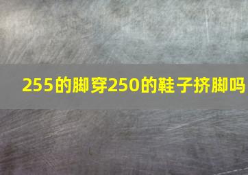 255的脚穿250的鞋子挤脚吗