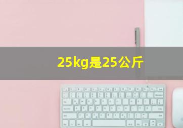 25kg是25公斤