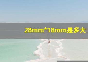 28mm*18mm是多大