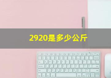 2920是多少公斤