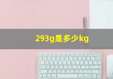 293g是多少kg