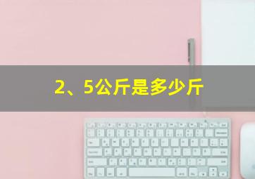 2、5公斤是多少斤