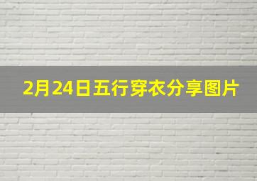 2月24日五行穿衣分享图片