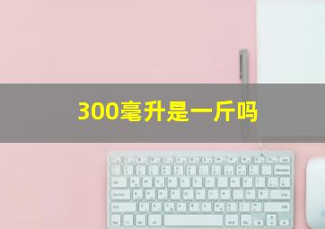 300毫升是一斤吗