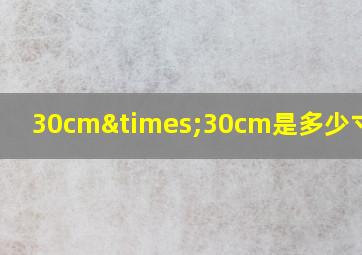 30cm×30cm是多少寸照片