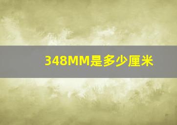 348MM是多少厘米