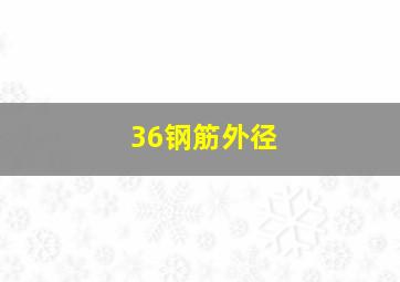 36钢筋外径