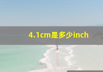 4.1cm是多少inch