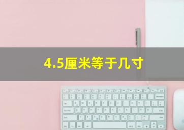 4.5厘米等于几寸